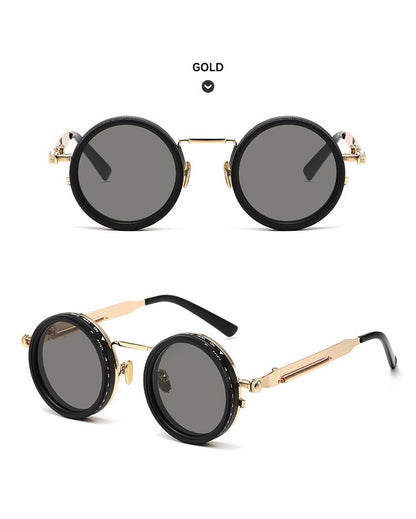 Polarized Round Sunglasses Men ND9 Adjustable Dimming Sun Glasses Women Retro Punk Fishing Eyeglasses Outdoor Shades UV400