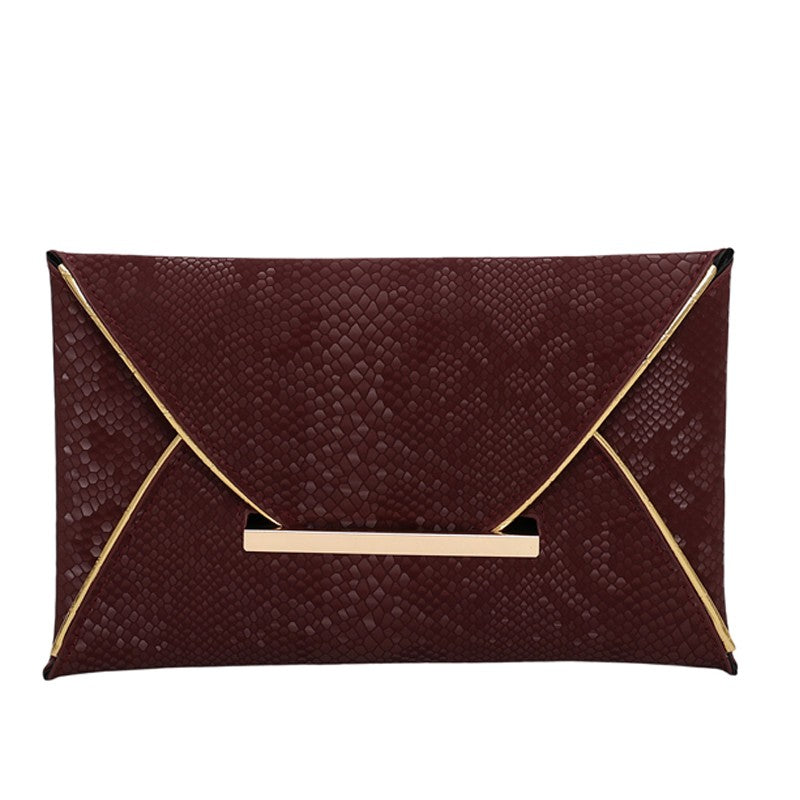 Envelope Clutch Handbag PU Leather Envelope Bag Envelope Clutch Bag for Weddings Parties Bridal Proms