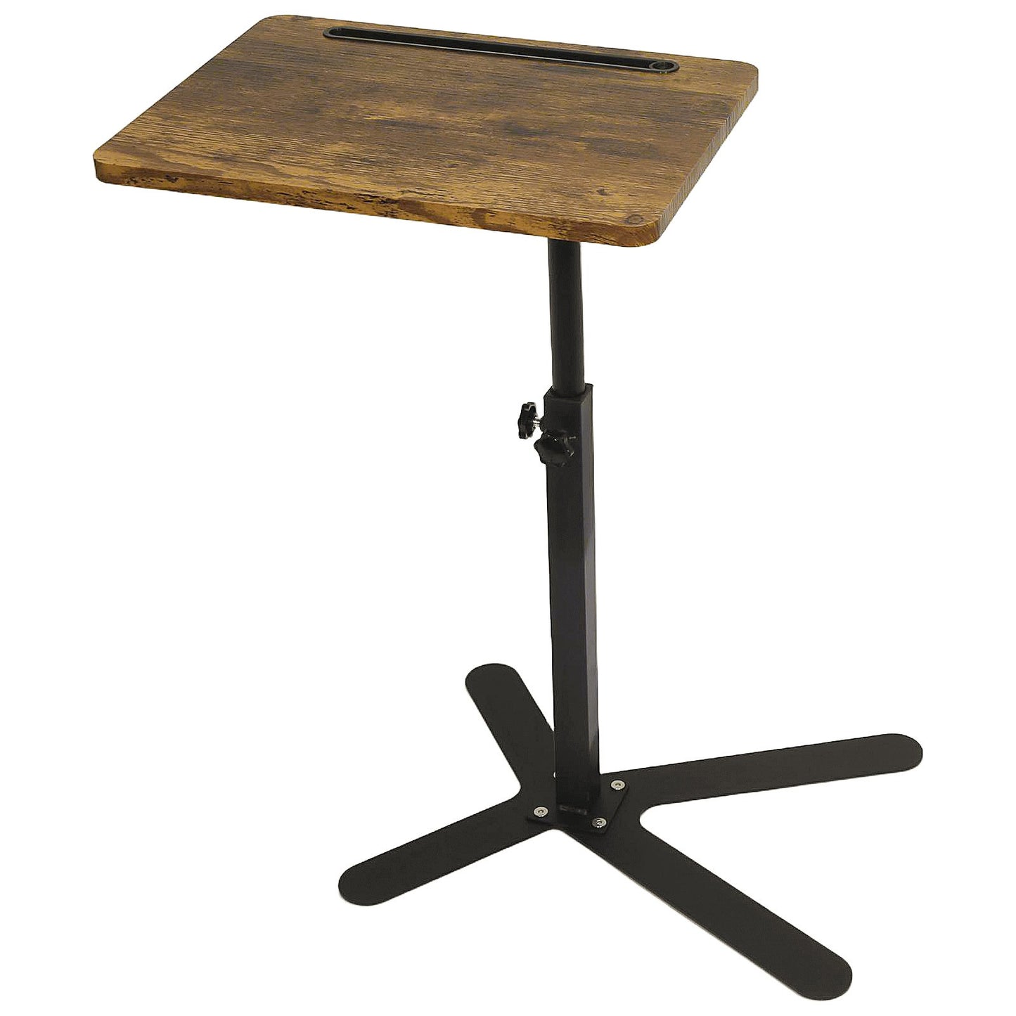 Adjustable Height Laptop Desk Rotating Tabletop Mobile Stand Home Mesa Bedside Table Office Tray Standing Computer Workstat