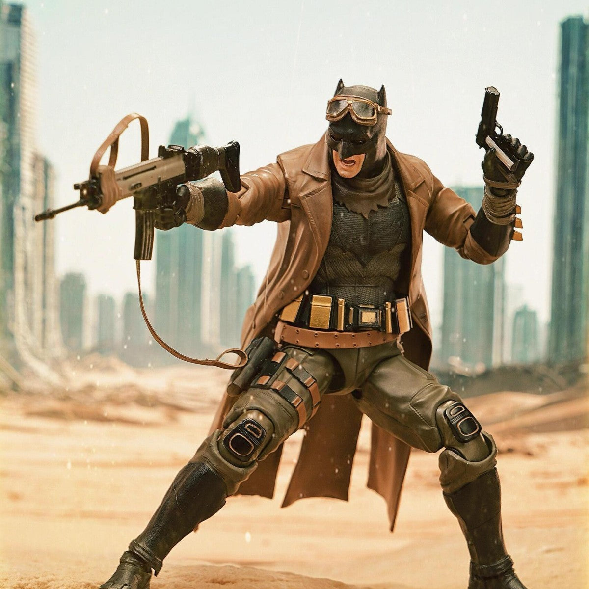 BVS batman Fondjoy Nightmare Desert Batman 19cm Action Figure DC Movie Characters Collectible Model PVC Model Boys Birthday Gift