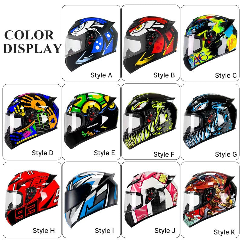 Capacete de Moto de Rosto Inteiro de Alta Qualidade Masculino Feminino Capacete de Corrida de Moto DOT capacete casqueiro casque