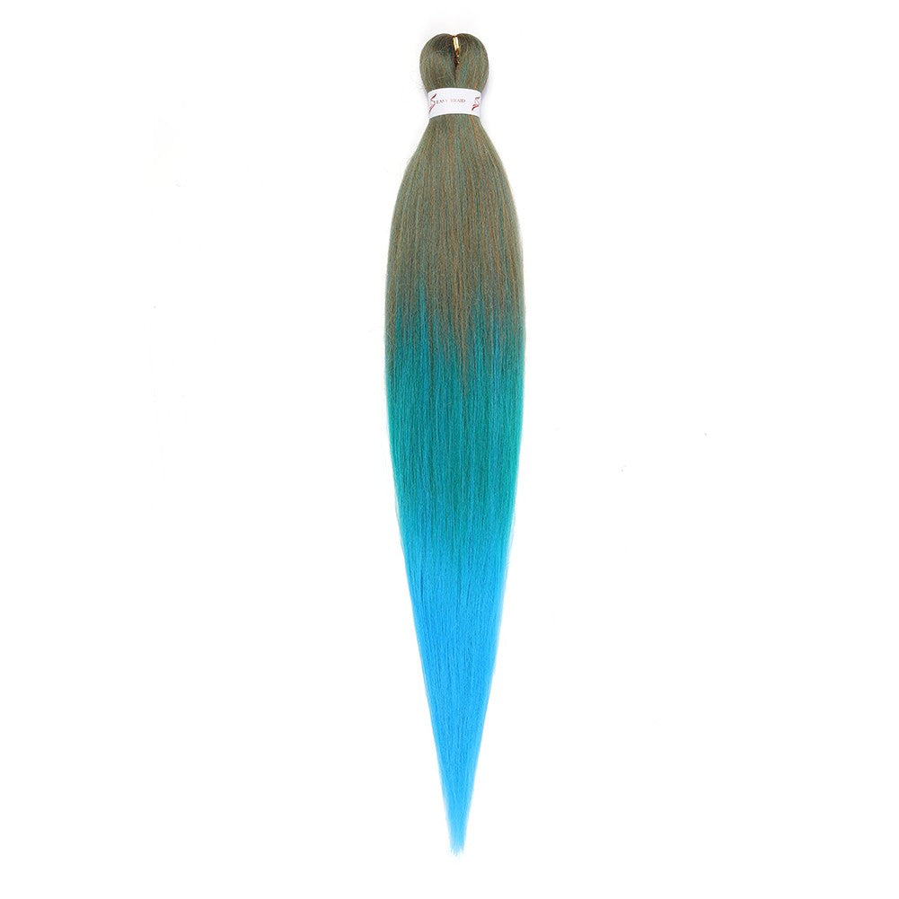 Cabelo Sintético Trançado Pré-esticado Profissional Sem Coceira Fibra Que Sela Em Água Quente 30'' Ombre Textura Yaki Extensões de Cabelo para Trança