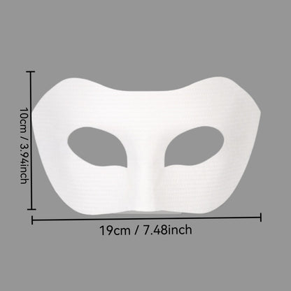5 Pcs DIY Blank Half Face Masquerade Mask, Unpainted White Venetian Mask for Kids Adults Art Craft Halloween Costume Decoration