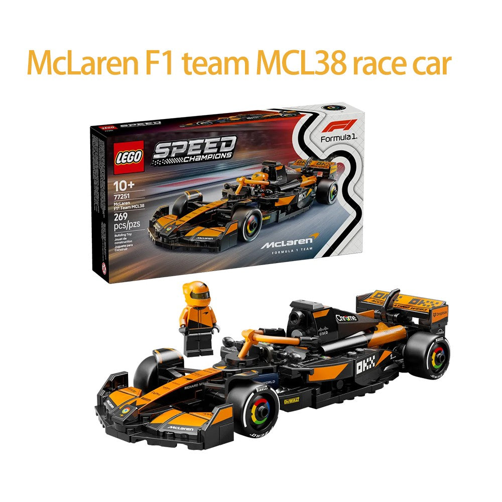 Lego Speed 77242 Ferrari SF24 Red Bull Racing RB20 Mercedes AMGF1 KICK Sauber Racing Blocos de Montar Brinquedos para Meninos e Meninas