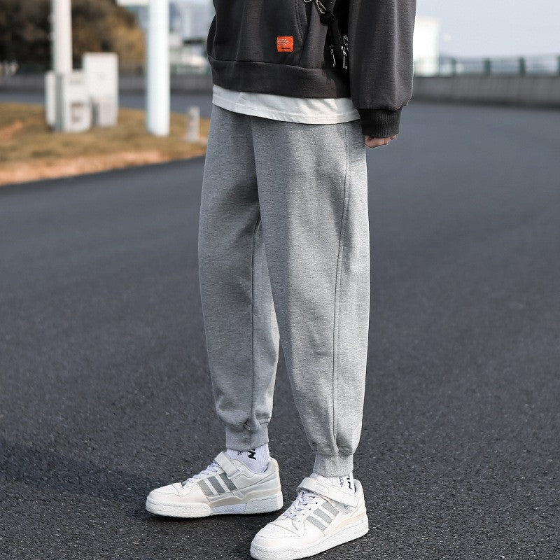 Winter Warm Lambswool Sweatpants Men's Plush Thicken Casual Joggers Trousers Male Fashion Loose Soft Waterproof Cargo Down Pants