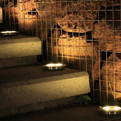 1/4/8Pack Solar Lights Outdoor 8/20LEDs Disk Underground Lamp Spotlight Buried Solar Light for Home Garden Lawn Yard Decoration