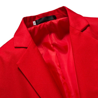 2023 Autumn New Blazer Men's Fashion Casual Suit Coat Men's Wedding Dress Jacket Casual Fit Formal Evening Dress Men's Clothing