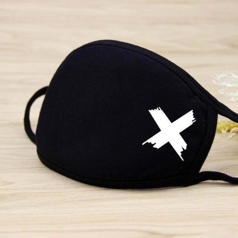 1PCS Unisex Black Cotton Mouth Mask Reusable Mask Dustproof Washable Face Mask Anime Masks For Cycling Camp Mascarillas