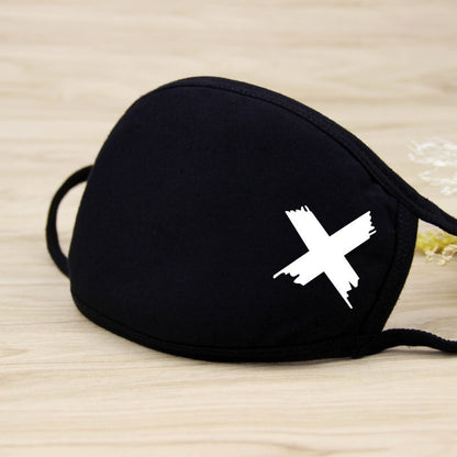 1PCS Unisex Black Cotton Mouth Mask Reusable Mask Dustproof Washable Face Mask Anime Masks For Cycling Camp Mascarillas