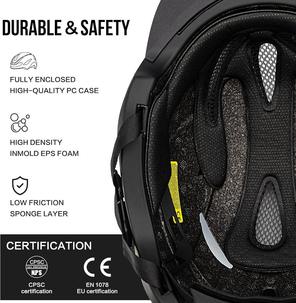 Eastinear Road Bicycle Helmet Rear Led Lights With Turn Signals With Magnetic Googles & Sun Road Bicycle Helmets For Men Women