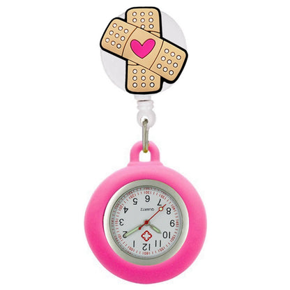 Lovely Hospital Medical Nurse Doctor Icons Cartoon FOB Pocket Watches Fashion Accessories Unisex Women Mens Clip Hang Clock Gift
