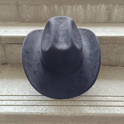 Suede Cowboy Hat Double Concave Top Classic Vintage Mens Womens Western Cowboy Hat ?????????? ?????