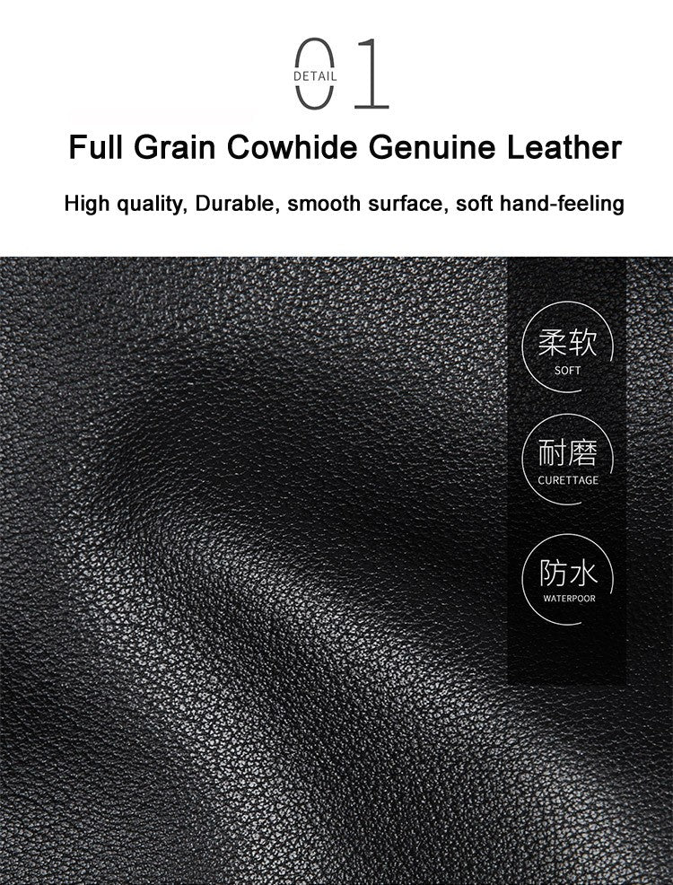 Luxury Genuine Leather Briefcase Men Leather Business Bag 15.6" Laptop Bag 14 Male Office Bag Document File Case Shoulder Bag