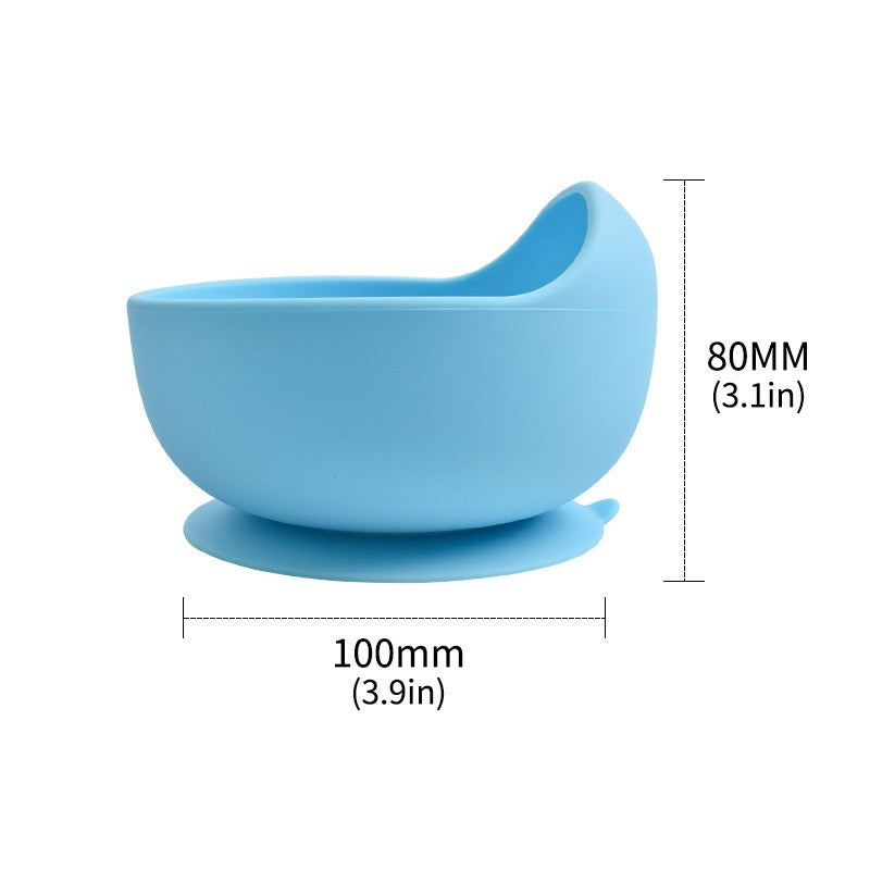 28Colors Baby Silicone Suction Bowls for Kids Waterproof Baby Feeding Tableware Spoon Children Dishes Kitchenware Infant Plates