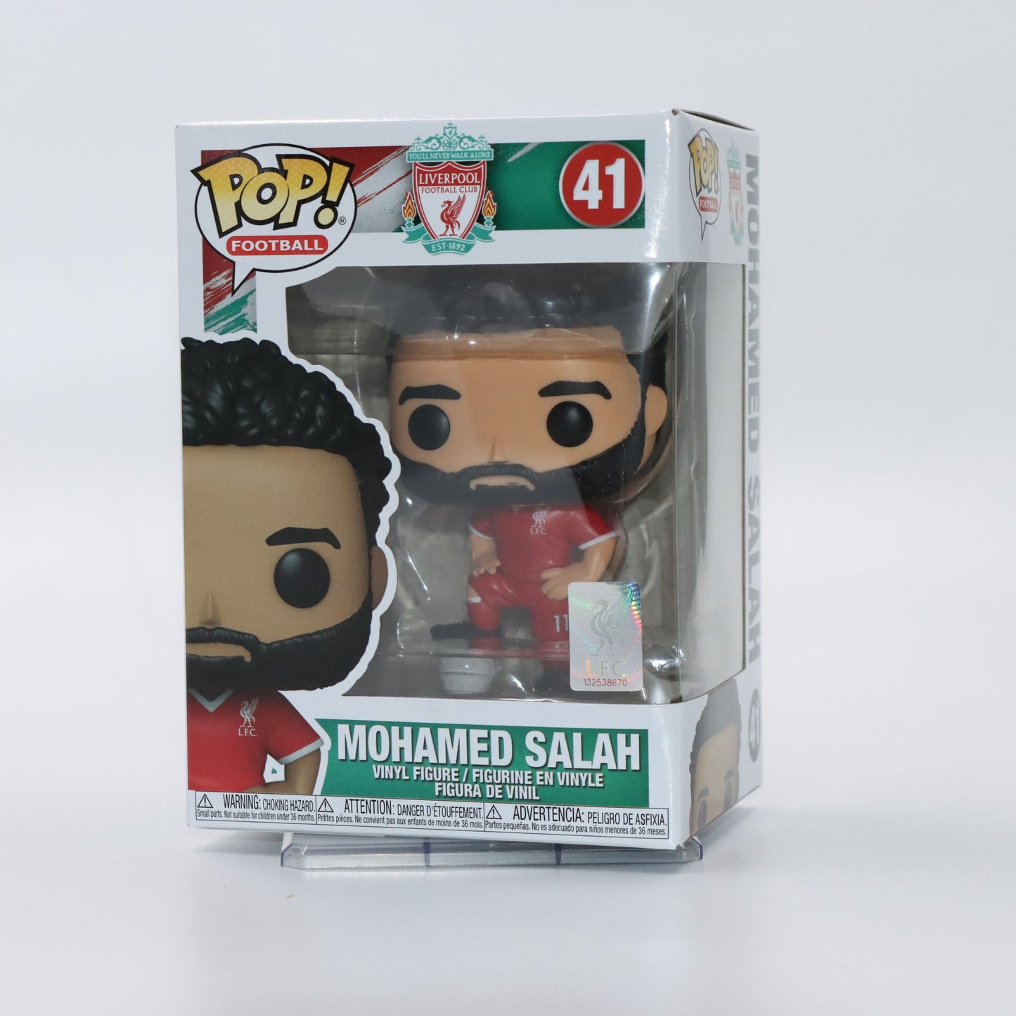 Original Funko Pop Premier League Liverpool Football Club Mohamed Salah Peripheral Doll Figurine Model Toy Gift for Boys