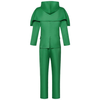 Movie Doctor Doom Cosplay Costume Evil Scientist Clothing Subdue Adult Green Coat Pants Suit Halloween Party Outfit