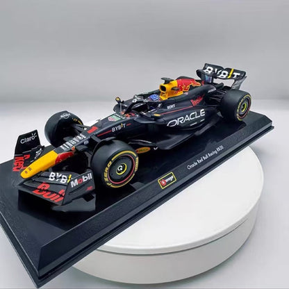 New In Stock Bburago 1:24 Red Bull Rb20 Las Vegas Gp #1 Champion Helmet Alloy Miniature Diecast Model Ace Four Verstappen Toys