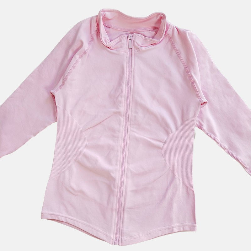 Oner Active Women's Comprehensive Training Jacket Yoga Jacket Gym Jacket Long Sleeve Zipper Tight Plastic Waistband Daily Jacket