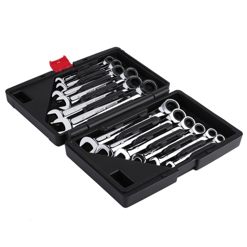 Ratchet Combination Metric Wrench Set Hand Tools Torque Gear Socket Nut Tools A Set of Key