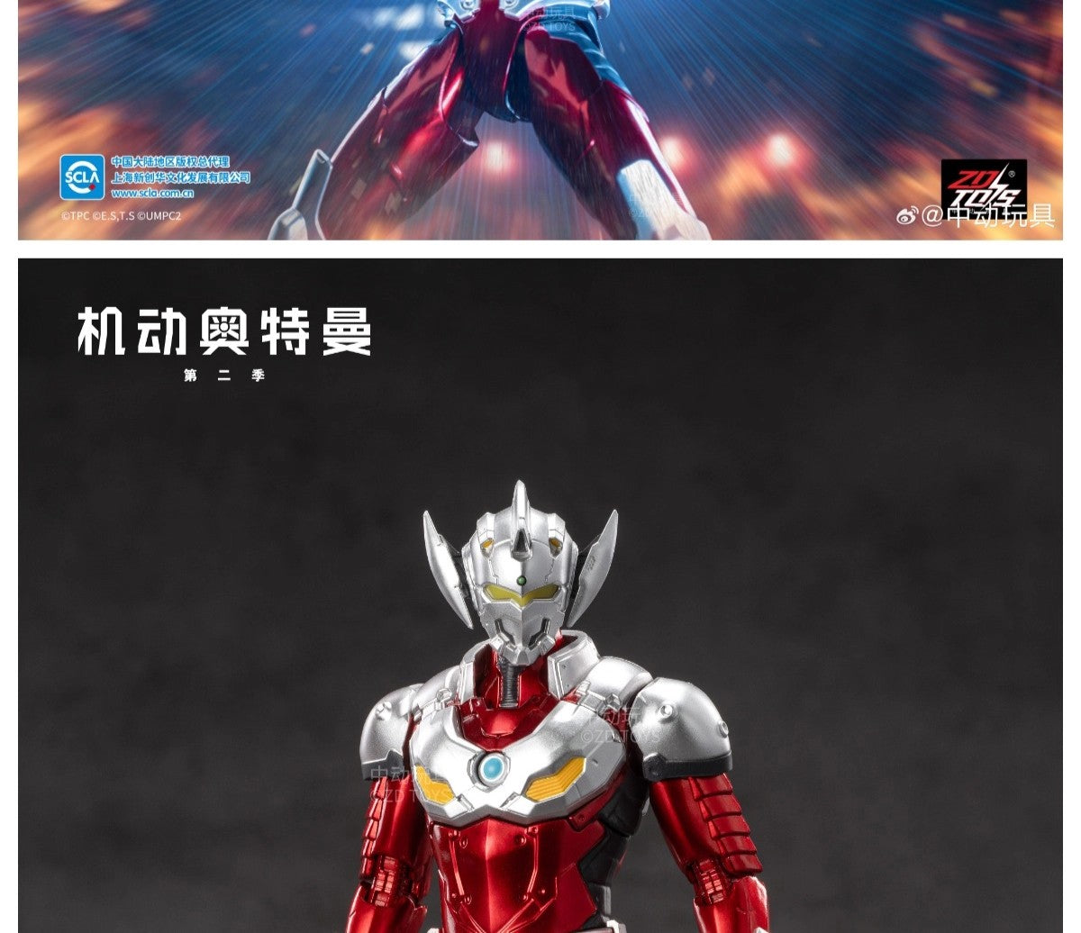 Boneco Articulado Ultraman ZD Toys Kotaro Higashi Terno Zero Terno Tiga Terno Ace Ultra Seven Ultraman Jack Modelo Colecionável Adulto
