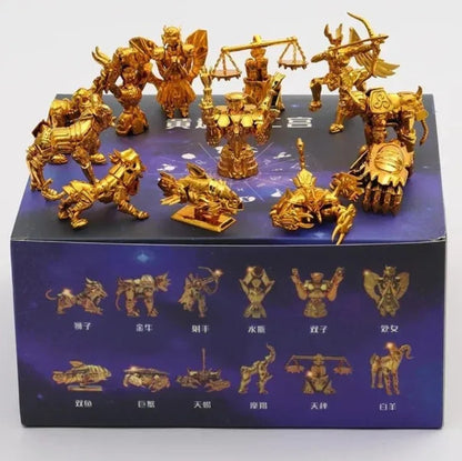 12pcs/pack Santos Anime Seiya Constelação Modelo Bonecos de Ação