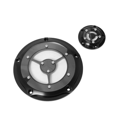 Tampa do motor CNC para Harley Touring Street Glide Softail Night Train Dyna 1999-2017 com 5 furos Derby Timing Timer