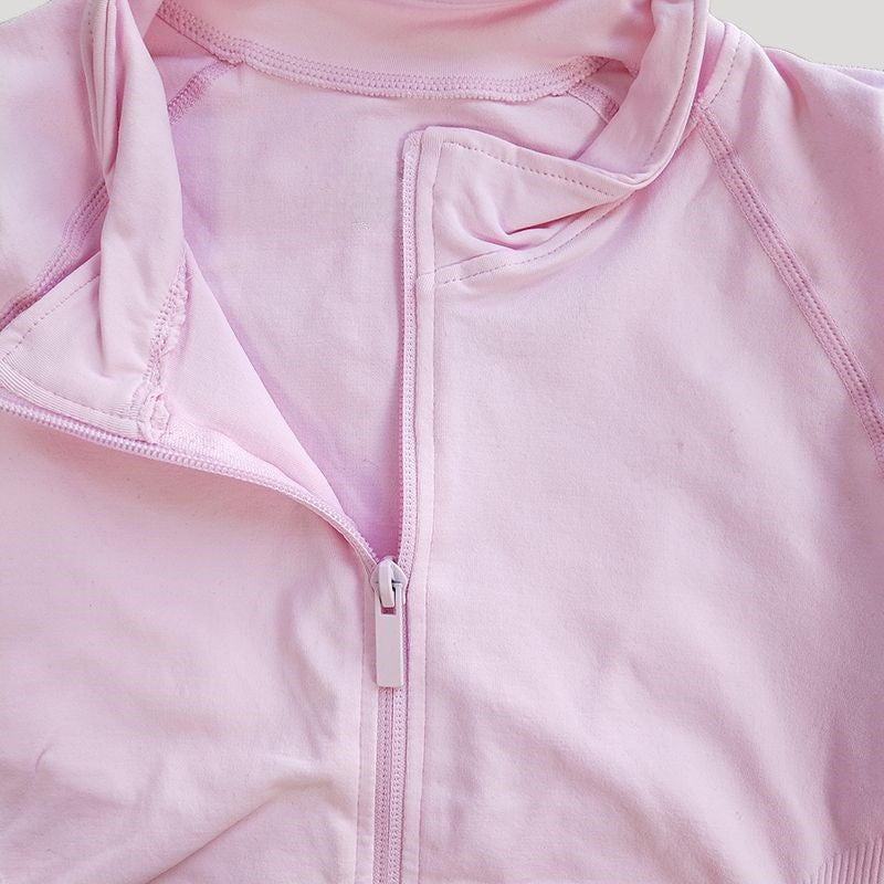 Oner Active Women's Comprehensive Training Jacket Yoga Jacket Gym Jacket Long Sleeve Zipper Tight Plastic Waistband Daily Jacket