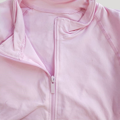 Oner Active Women's Comprehensive Training Jacket Yoga Jacket Gym Jacket Long Sleeve Zipper Tight Plastic Waistband Daily Jacket