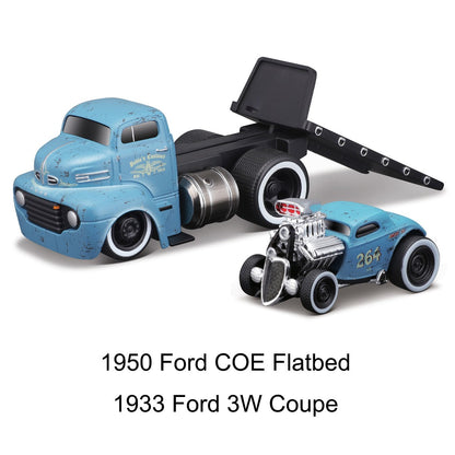 Maisto 1:64 Muscle Transports - Série de Veículos Estáticos de Metal Fundido Colecionáveis Hobbies Modelos de Carros de Brinquedo