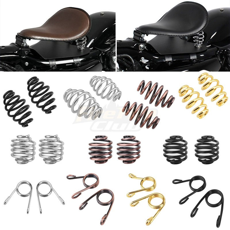 Molas do banco solo de selim de motocicleta para Harley Bobber Softail XL 883 1200 Sportster Touring Road King Dyna