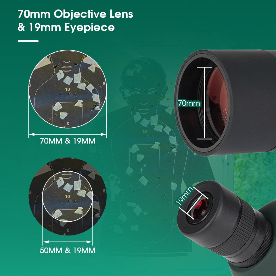 Svbony SV28plus 50/60/70mm Luneta Terrestre Telescópio Zoom Potente Longo Alcance Prisma PORRO Adequado para Tiro ao Alvo Arco e Flecha