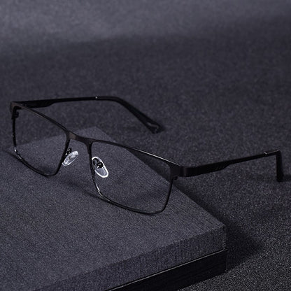 High Quality Stainless steel Reading Glasses Men Women Fashion Presbyopic Eyeglasses Business Hyperopia Anti Blue Light Eyewear1