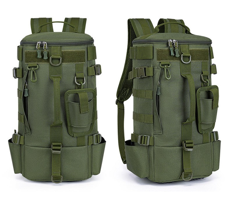 Mochila Tática de Pesca com Porta-Varas, Bolsa para Apetrechos de Pesca, Armazenamento de Equipamentos de Pesca, Sistema Molle, para Acampamento, Caminhada, Bolsa Multifuncional para Exteriores