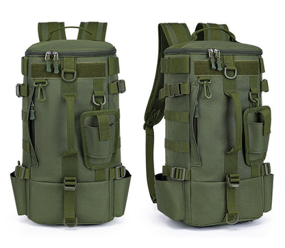Mochila Tática de Pesca com Porta-Varas, Bolsa para Apetrechos de Pesca, Armazenamento de Equipamentos de Pesca, Sistema Molle, para Acampamento, Caminhada, Bolsa Multifuncional para Exteriores