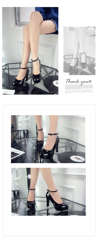 2021Work Shoes Women Black Pumps  Spring Casual Shoes Female High Heels White/red Weding Shoes 34 40 Plus Size Pumps