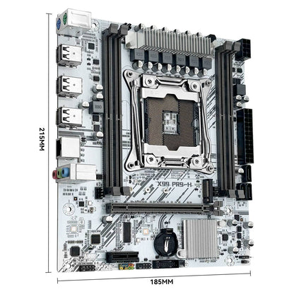 Kit placa-mãe MACHINIST X99 branca opcional Xeon E5 2640 V4 LGA 2011-3 CPU DDR4 2*8G=16GB RAM NVME/SATA M.2 combo PR9-H