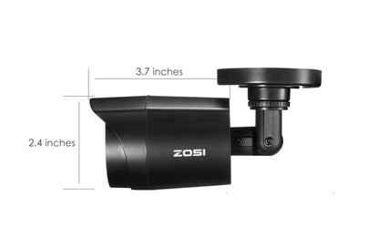 ZOSI 1080P 4 Pack HD TVI Security Cameras Outdoor Indoor Weatherproof Bullet Surveillance Camera for Analog CCTV DVR System