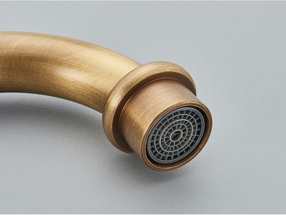 Antique Brass Bathroom Faucet Rotating Spout Basin Sink Mixer Tap Bathroom Kitchen Washing Faucet Washbasin Taps Kitchen Mixers