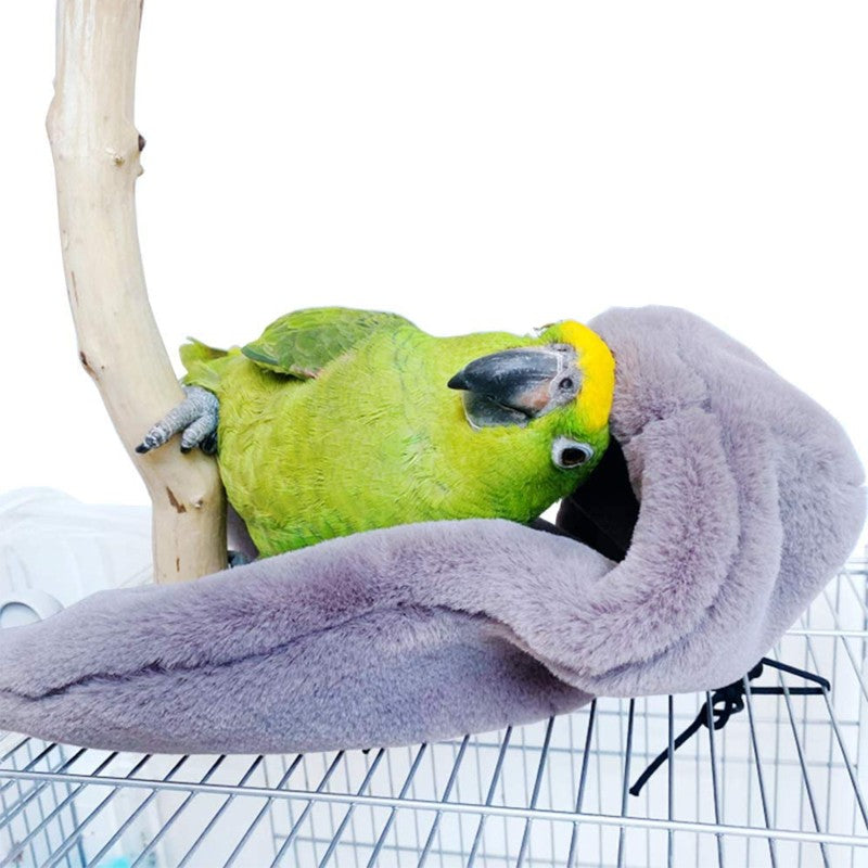 Ninho de Xale de Pássaro Quente de Inverno Canto Manta de Papagaio Tenda Suspensa de Pequeno Animal de Estimação Decoração de Gaiola para Periquito Agapornis Calopsita