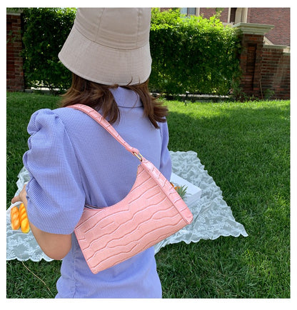 Fashion Exquisite Shopping Bag Retro Casual Women Totes Shoulder Bags Female Leather Solid Color Chain Handbag for Women 2024