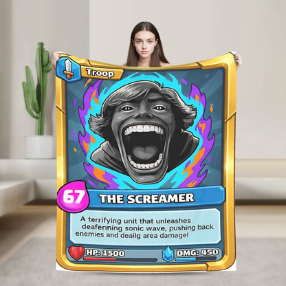 Clashes Royaleds Game Knitted Blanket  Fuzzy Throw Blankets Bed Sofa Portable Soft Warm Bedspreads