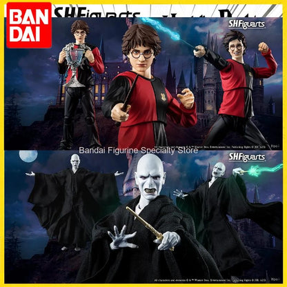 Original Bandai S.H.Figuarts SHF Harry Potter SHF Lord Voldemort Harry Potter e o Cálice de Fogo Boneco de Ação Brinquedos Presentes Co
