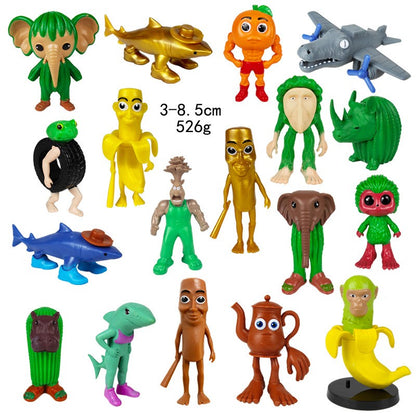 Boneco de brinquedo italiano Brainrot Tung Sahur Tralalero Tralala Figuras Bombardino Crocodilo Shimpanzini Bananini Decoração de modelo Boneca Presente