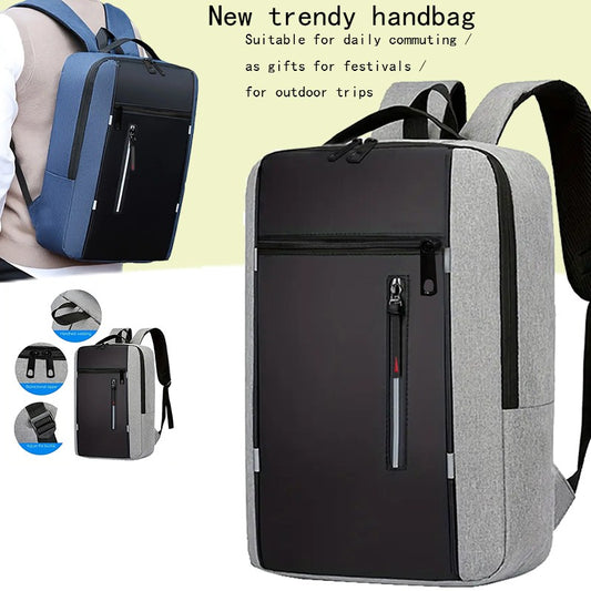Neutral style schoolbag for men and women, suitable for business and industrial use, also suitable as a travel backpack.