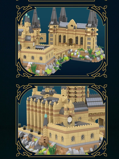 Magic Castle Arquitetura Medieval Conjunto de Construção Criativo Blocos de Montar Técnicos Kit MOC Presente Adultos Crianças Feriado