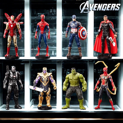 ZD Toys Vingadores Lendas Homem de Ferro Homem Aranha Thor Capitão América Thanos Hulk Máquina de Guerra Bonecos de Ação Presente