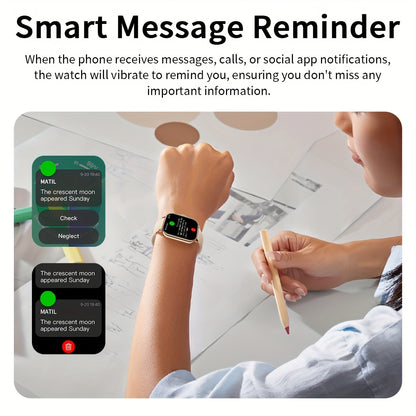 G.LWear New Women's Smart Watch Bluetooth Call Fitness Tracker Heart Rate Monitor Alarm Clock Outdoor Sports Men's Smartwatch