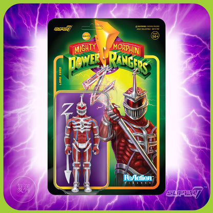 Em Estoque Super7 Mighty Morphin Power Rangers Carded Series 1 - Conjunto de Presente com Modelos Dragonzord, Red Ranger e Rita Repulsa