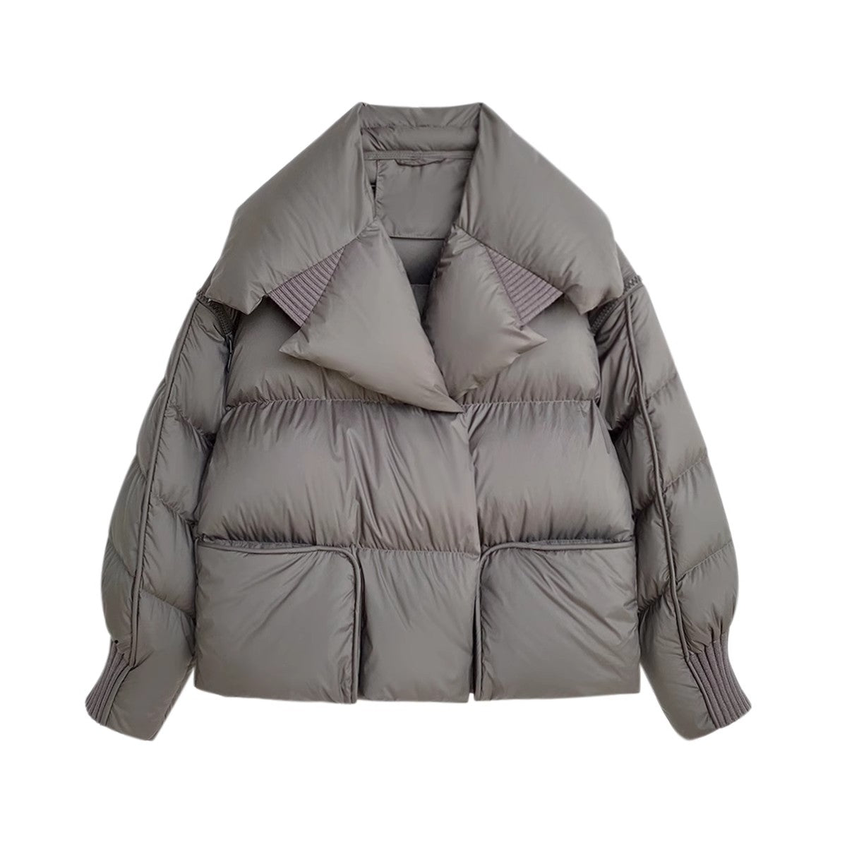 Lagabogy 2025 Winter Puffer Jacket Women Short 90% White Duck Down Coat Female Streetwear Warm Parkas Removable Sleeves Outwear