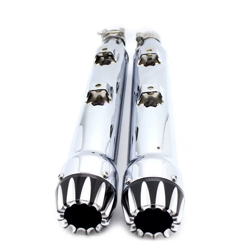 For Harley-Davidson XL883N / 1200 / X48 modification accessory - Snake exhaust pipe with deep-toned tail section